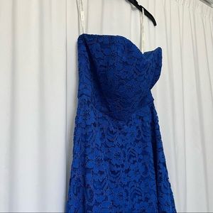 NWT Beautiful Blue strapless Bridesmaid gown